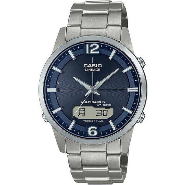 CASIO Men's LINEAGE LCW-M170TD-2AJF [LINEAGE solar radio-controlled watch] Round Watch Silver Titan