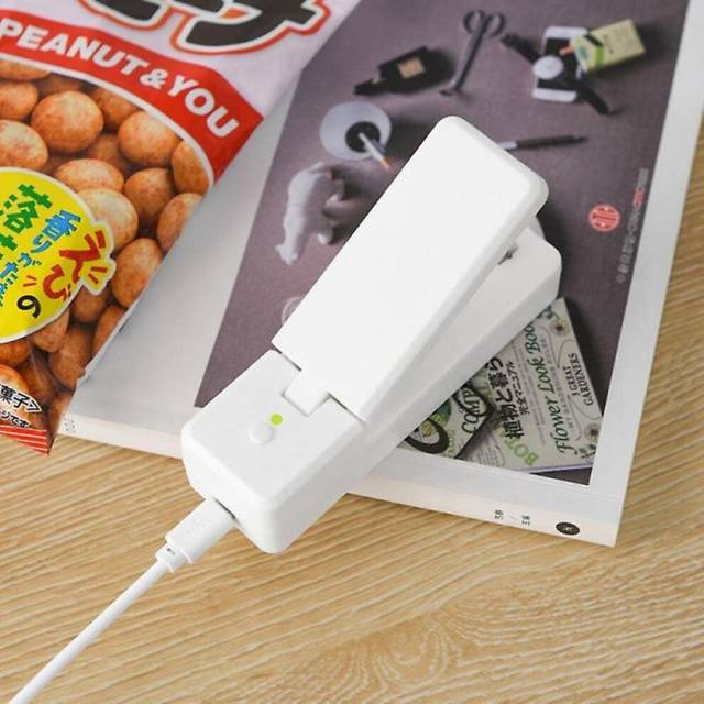 Portable Bag Heat Sealer USB Rechargeable Handheld Heated Food Storage Plastic with Magnet Seal