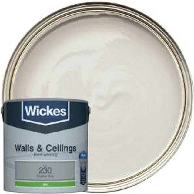 Wickes Vinyl Silk Emulsion Paint - Shadow Grey No.230 - 2.5L