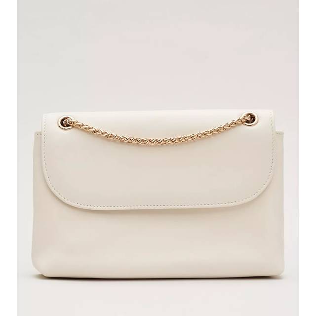 Phase Eight Leather Clutch Bag, Ivory