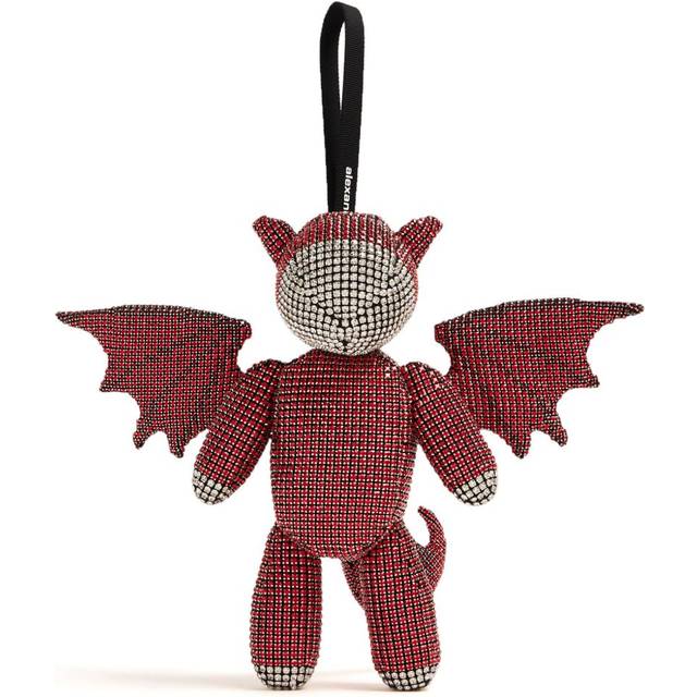 Alexander Wang - Beiress Dragon crystal-embellished clutch bag - women - Nylon/glass/Crystal - One Size - Red
