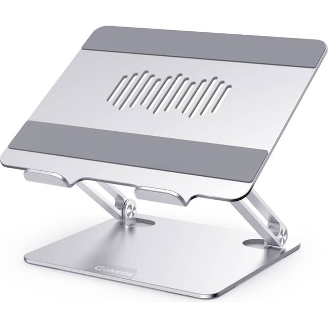 Laptop Stand, Ergonomic Aluminium Alloy Computer Stand for desk, Multi-Angle Adjustable Laptop Riser with Heat-Vent Compatible for Macbook Air/Pro,