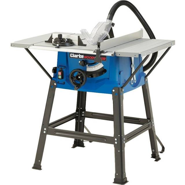 Clarke table saw with stand 250mm & extendable work table cts18 (230v