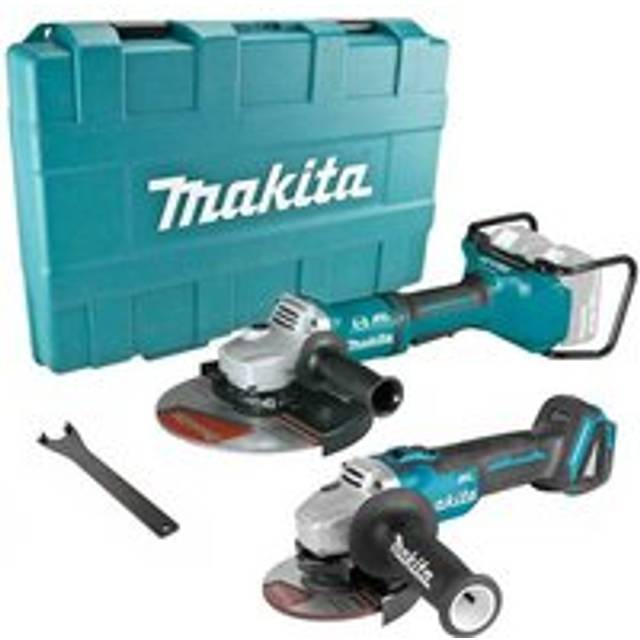 "Makita DGA900ZK 18v / 36v Cordless Brushless 9"" + 4.5"" DGA504 Angle Grinder Kit"