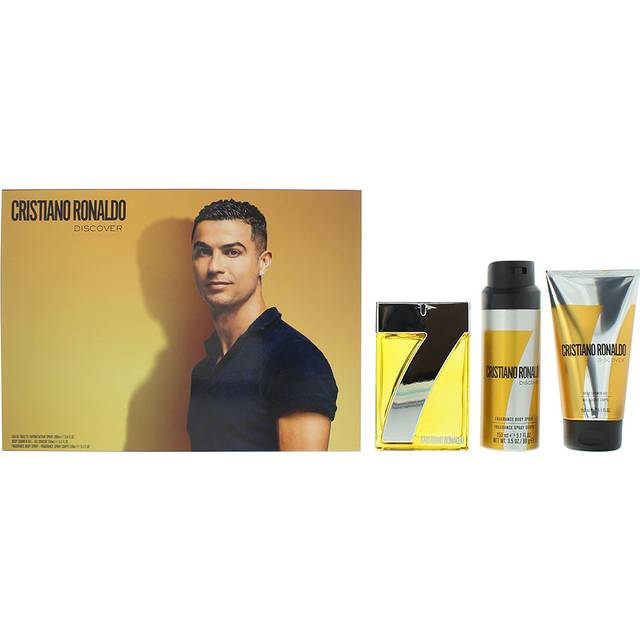 Cristiano Ronaldo CR7 Discover Gift Set 100ml EDT + 150ml Shower Gel + 150ml Body Spray (100ml)