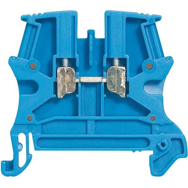 037102 - Viking 3 screw terminal block - 1 junction/1 input/1 output - blue - pitch 8 - Legrand