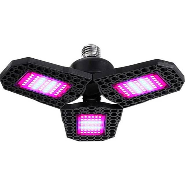 1pcs 126 LED Growth Lamp for Indoor Plants Diamond Shaped Wide Spectrum Folding Plants Lamp Bulbs Tent Lighting Greenhouse E27 Socket Light