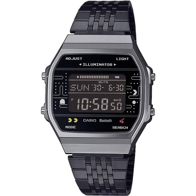 Casio vintage collection 38mm bluetooth® pac-man™ watch abl-100wepc-1ber