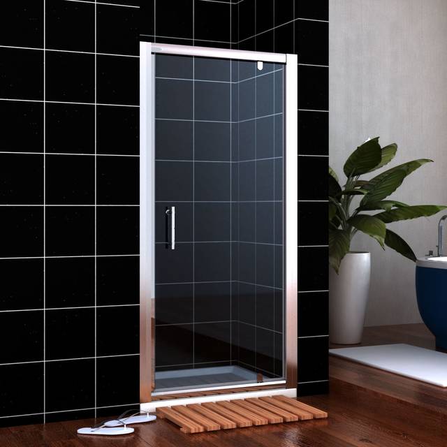 Pivot shower door 6mm tempered glass screen enclosure 700/760/800/860/900/1000mm