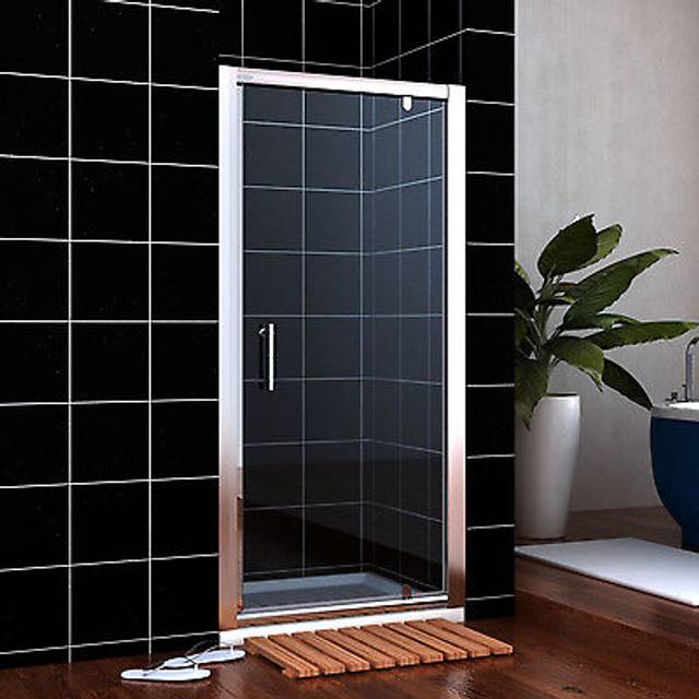 900mm pivot hinge shower door reversible 6mm glass screen