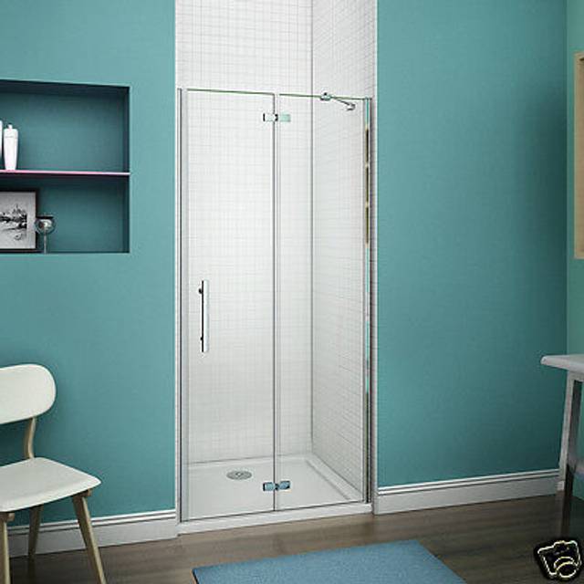 Aica frameless pivot hinge shower door enclosure glass screen 760 800 900 1000