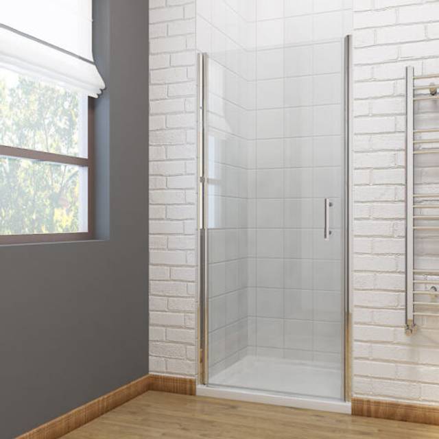Frameless pivot shower door hinge glass screen walk in cubicle 700/760/800/900mm