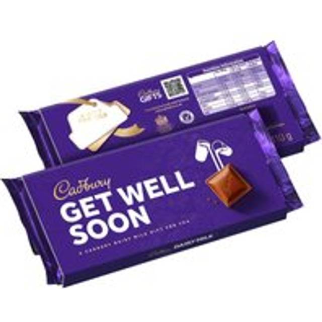 Cadbury Get Well Soon Dairy Milk Chocolate Bar with Sleeve 110g