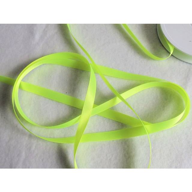 Berisfords Double Faced Satin Ribbon 6846 Fluorescent Yellow