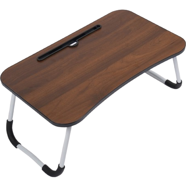 Foldable Wooden Lap Tray TV Dinner Bed Laptop Work Desk Stand Portable - Brown - One Size