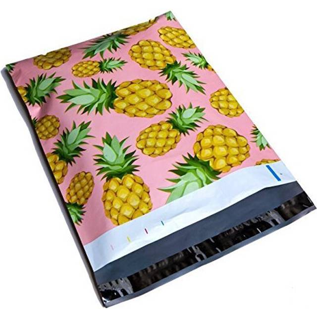 10x13 Cute Pink Pineapple Designer Printed Poly Mailers Shipping Envelopes Self Sealing Boutique Custom Bags 30 Pcs