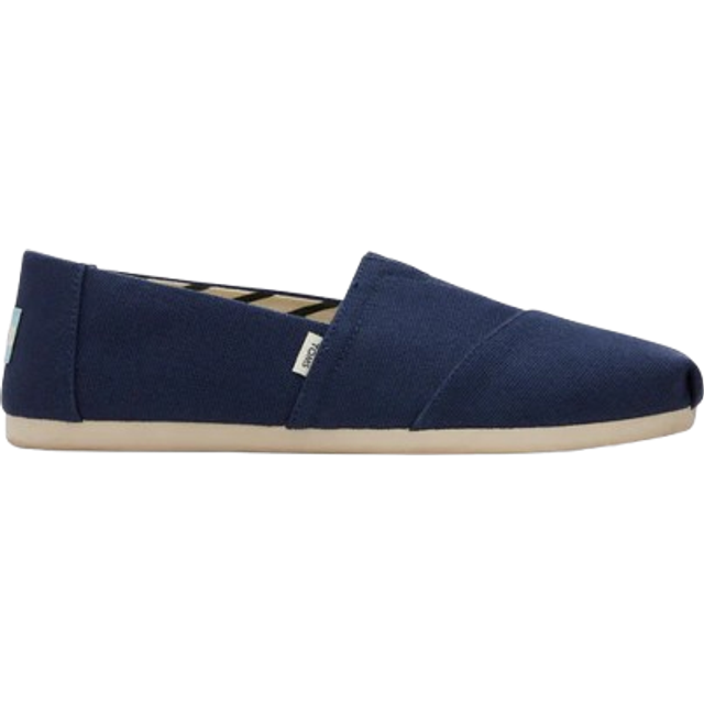 TOMS Womens Alpargata Slip Ons Navy Blue, 4