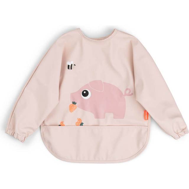 Done by Deer haklapp med ärm Tiny farm Powder - Rosa
