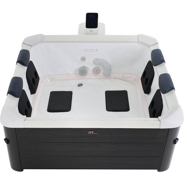 MSpa Oslo 4-6 Person Portable Hot Tub - 13A Plug & Play Carbon-Grey (66.04cm H X 160.02cm W X 160.02cm D)