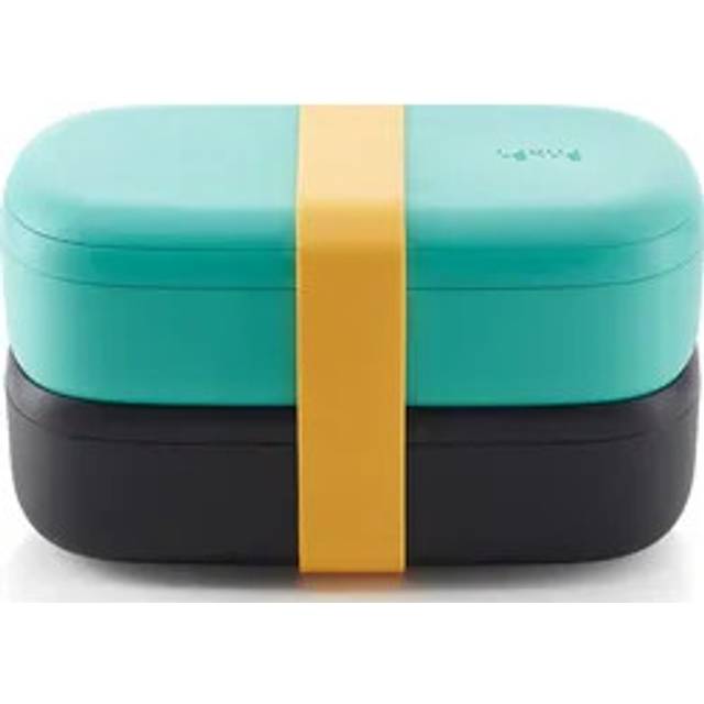 Lékué Lékué To Go lunch box 2 pieces Green