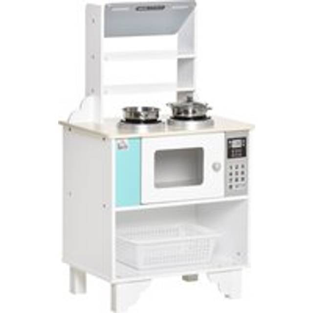 Kids Wooden Toy Kitchen Play Cooking Set Pretend Role Playset