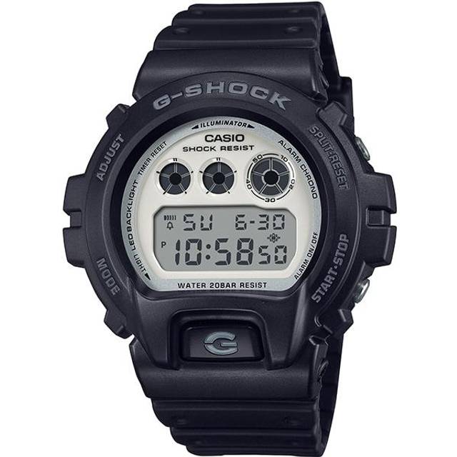 CASIO Men's G-SHOCK DW-6900WD-1JF [G-SHOCK Black and brilliant white Series] Round Watch Black