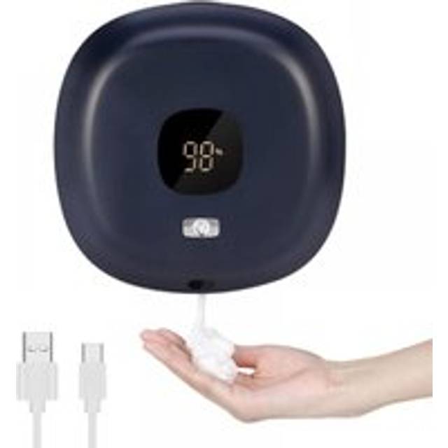 Automatic Soap Dispenser, 300ml Touchless Wall Mounted Soap Dispenser, usb Rechargeable Soap Dispenser for Bathroom, Kitchen, Office, School(Dark
