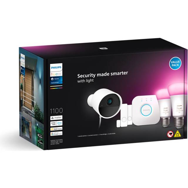 Philips Hue - Secure Kamera WCA E27 Set EU