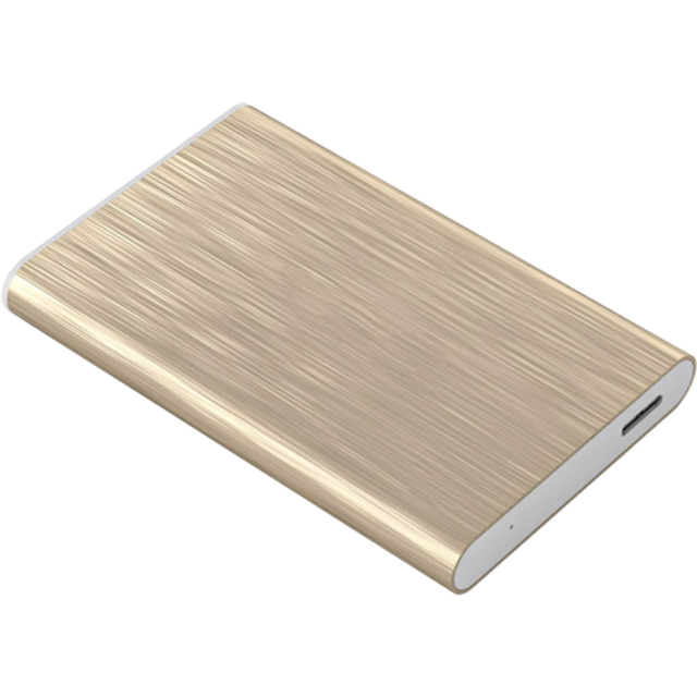 2,5 tums HDD extern hårddisk 1 tb / 500 GB/250 gb, Usb3.0 bärbar mobil säkerhetskopiering datalagring, lämplig för PC, stationär dator, bärbar dator, Macbook, Xbox One, Ps4, Smart TV (160GB, guld)