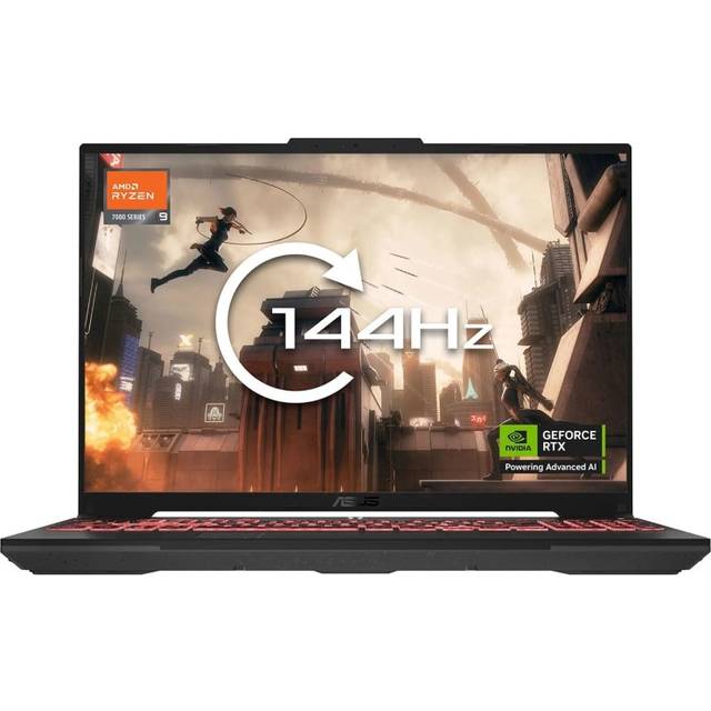 ASUS TUF Gaming A16 FA607PV-RL124W AMD Ryzen 9 7940HX Laptop 40.6 cm (16") WUXGA 16 GB DDR5-SDRAM 1 TB SSD NVIDIA GeForce RTX 4060 Wi-Fi 6 (802.11ax) Windows 11 Home Black Grey