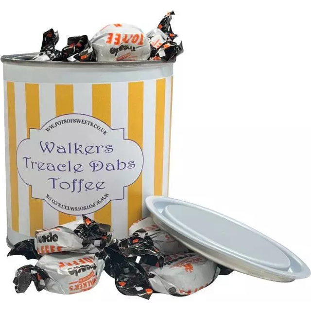 250g Paint Pot Tin of Walkers Treacle Dabs Toffees