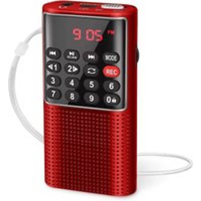 Ikodm - Bathroom Radio and Speaker Bathroom Radio and SpeakerL - 328 small portable radio rechargeable fm radio, walkman mp3 digital radio with