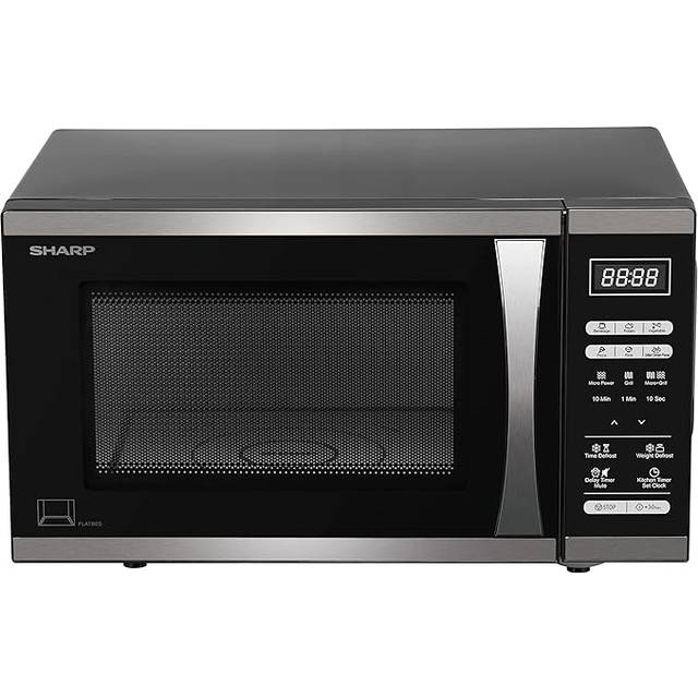 Sharp RAC252FI - Stainless/Black 25L Microwave - 900W - Flatbed Combination