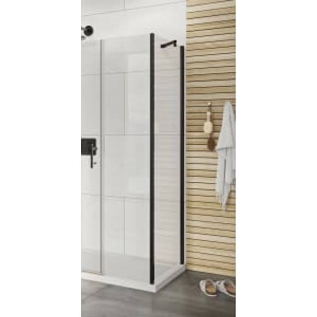 Roman Innov8 8mm Black Side Panel Only for 2 In-line Panels - 800mm - Matt Black