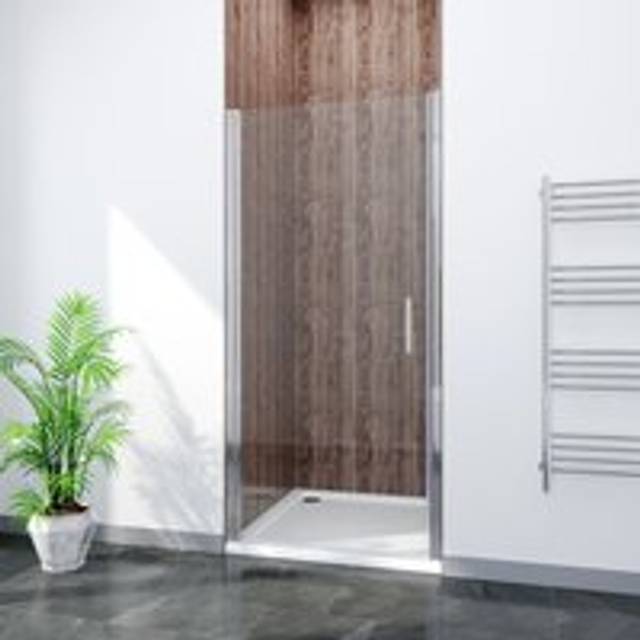 Elegant - 900mm Frameless Pivot Shower Door Glass Screen Reversible Shower Enclosure