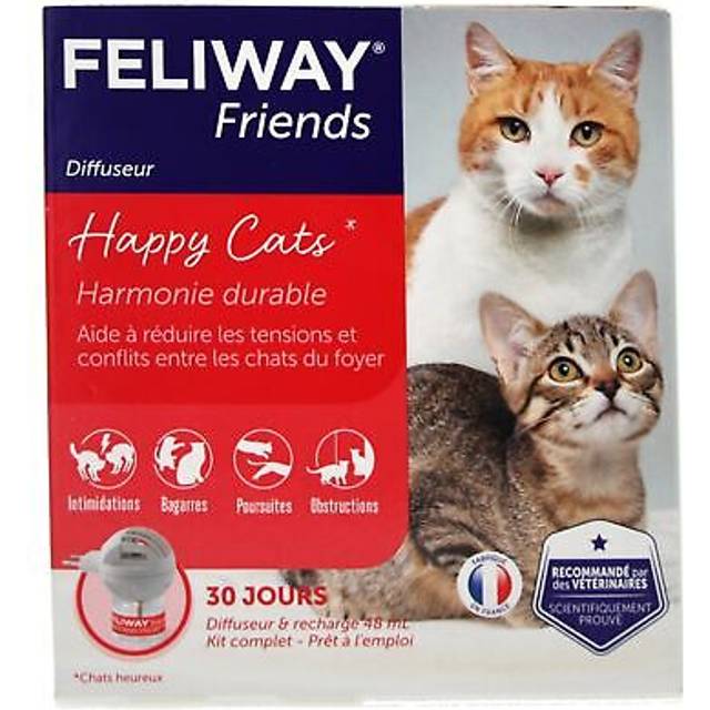 Feliway Friends elektrisk doftspridare Katt Konflikthantering + 48ml refill ingår
