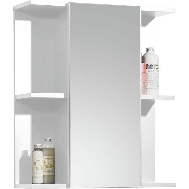 Julian Bowen Mandy 1 Door Mirrored Wall Cabinet - White