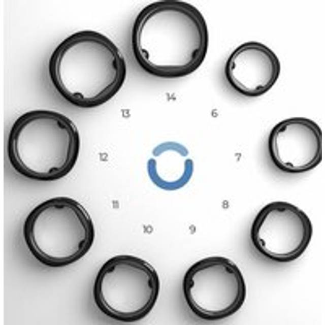 RINGCONN Smart Ring Sizing Kit - Black, Black