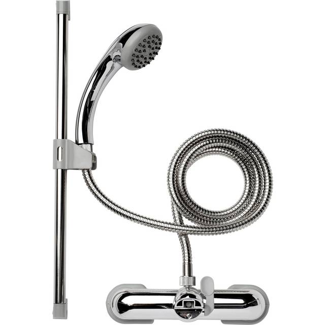 Croydex bath shower mixer set - chrome ab220041