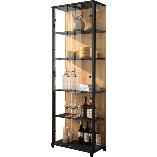 Argos Home Optima 2 Door Display Cabinet - Oak