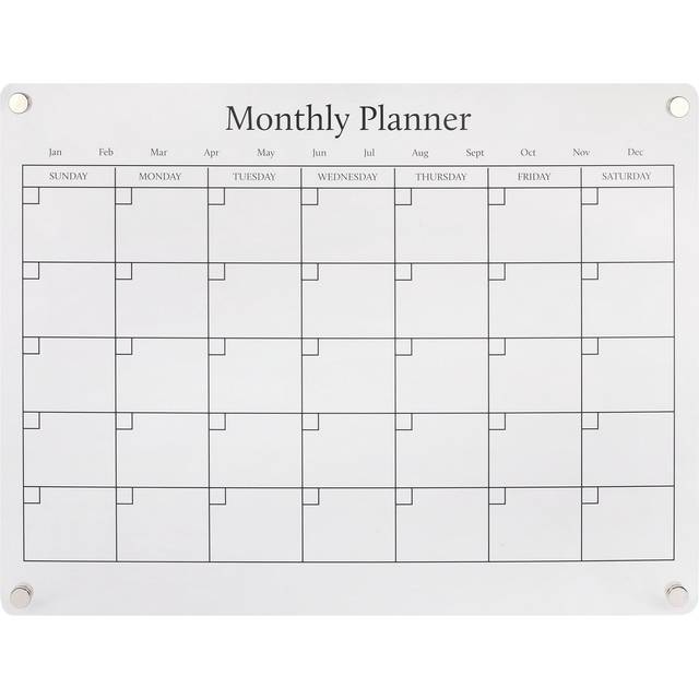 Home Magnetic Acrylic Monthly Planner
