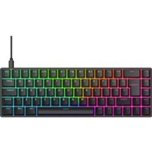 NOS C-800 Mini Magnetic 65 RGB Gaming Keyboard - Black, Black