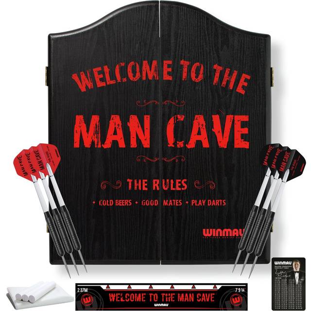 Winmau Man Cave Dartboard & Darts Gift Set