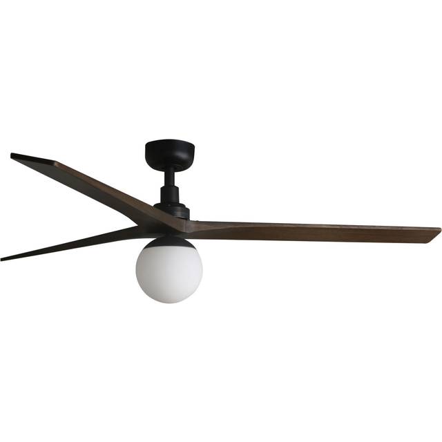 Faro Klim Large Black, Walnut DC Ceiling Fan E27 6 Speed