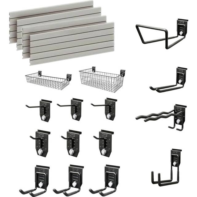 Garage Wall Storage Pegboard Kit - Grey (0cm H X 0cm W X 0cm D)