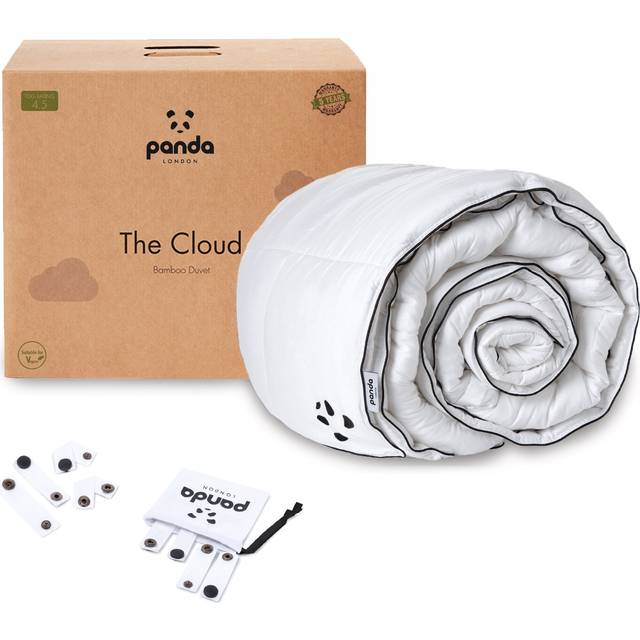 Panda Cloud 4.5 Tog Bamboo Duvet - King, White