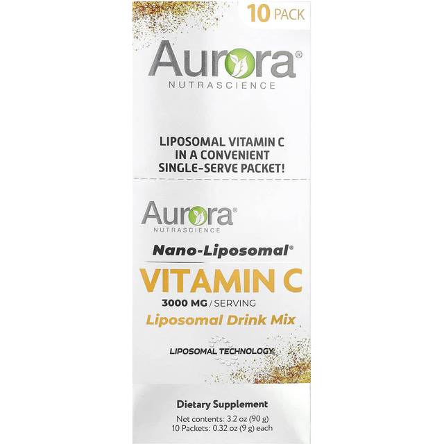 Aurora Nutrascience  Nano-Liposomal®  Vitamin C  Liposomal Drink Mix  10 Packets  0.32 oz (9 g) Each