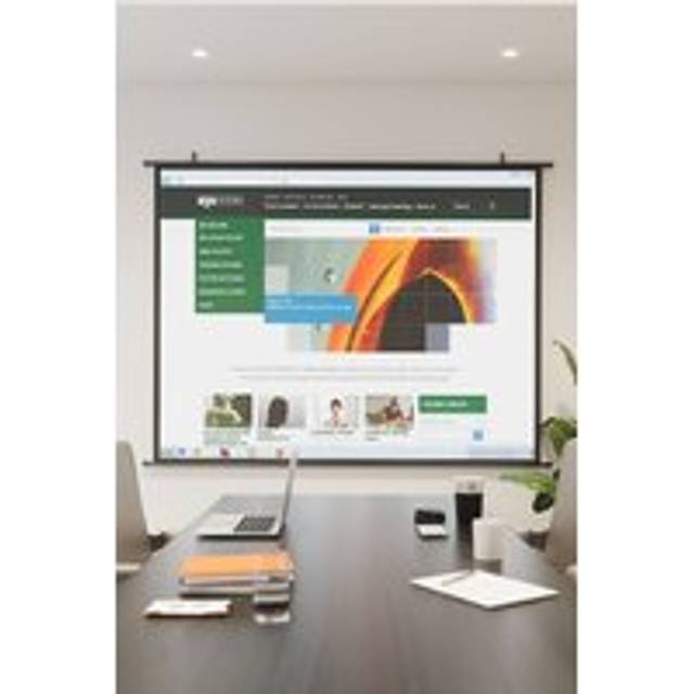 100" 3D 4K HD Indoor 4:3 Portable Projector Screen - Black - One Size