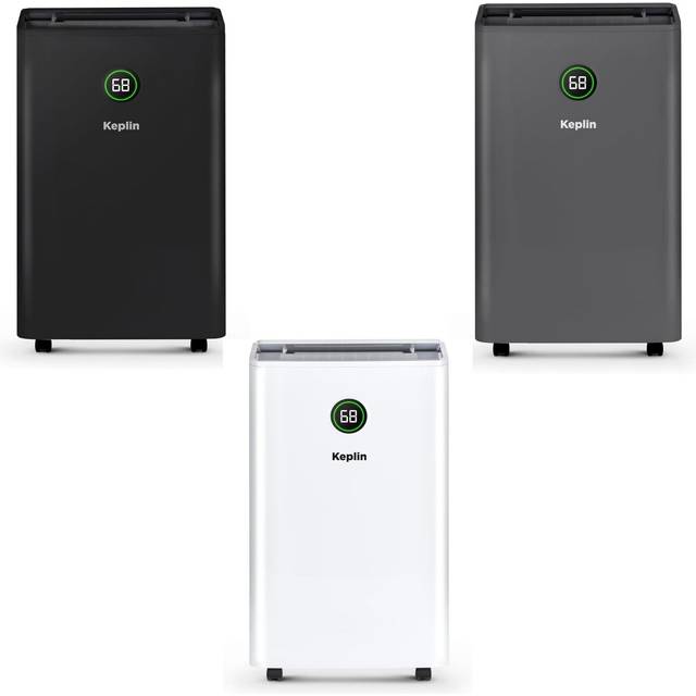 (Black) Keplin 20L Dehumidifier with HEPA Filter for Air Purification, Sleep & Laundry Mode 24 Hour Timer & Digital Display for Home, Bedroom, Bathroo