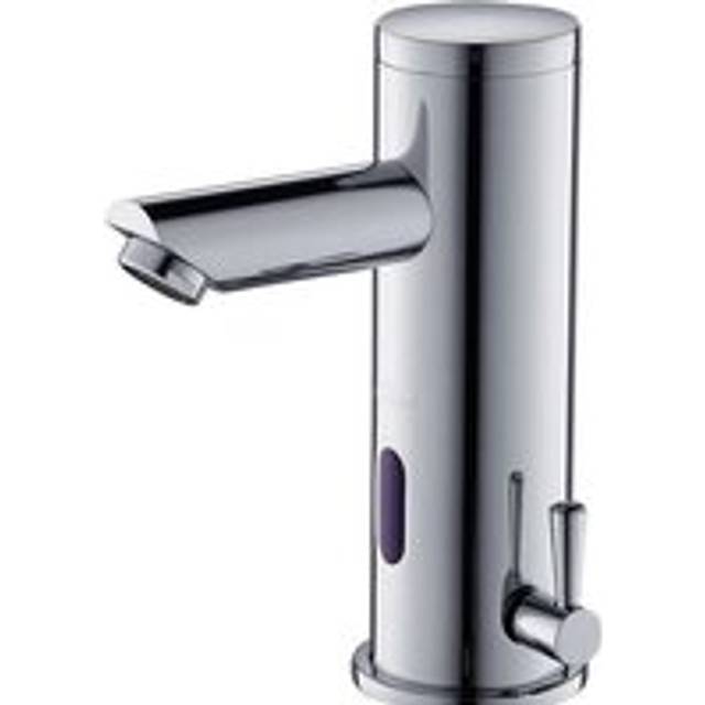 Auralum - Infrared fittings Bathroom faucet with infrared electronics Touchless Automatic washbasin mixer tap Bathroom faucet Wash basin faucet